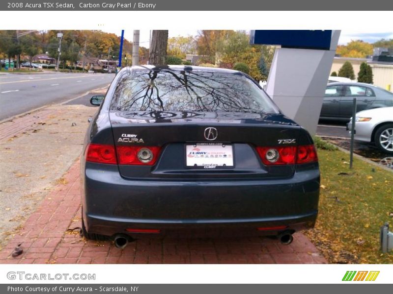 Carbon Gray Pearl / Ebony 2008 Acura TSX Sedan