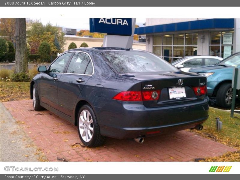 Carbon Gray Pearl / Ebony 2008 Acura TSX Sedan