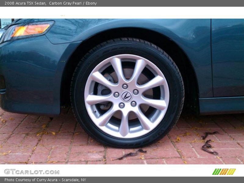Carbon Gray Pearl / Ebony 2008 Acura TSX Sedan