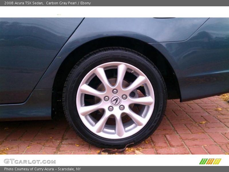 Carbon Gray Pearl / Ebony 2008 Acura TSX Sedan