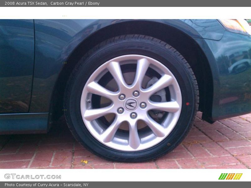 Carbon Gray Pearl / Ebony 2008 Acura TSX Sedan