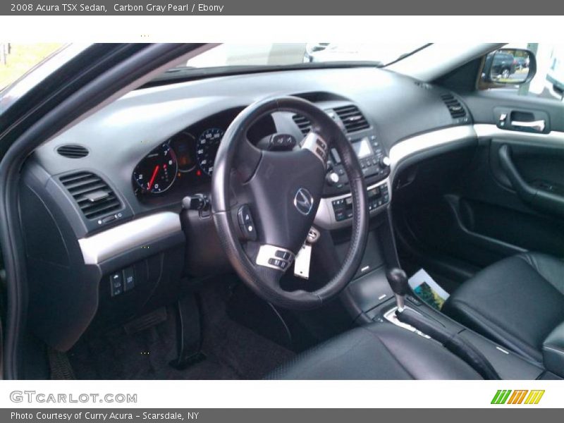 Carbon Gray Pearl / Ebony 2008 Acura TSX Sedan
