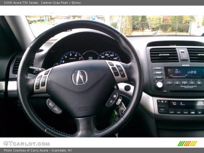 Carbon Gray Pearl / Ebony 2008 Acura TSX Sedan