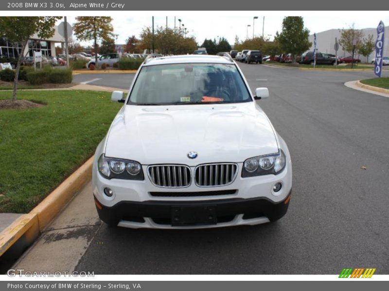 Alpine White / Grey 2008 BMW X3 3.0si