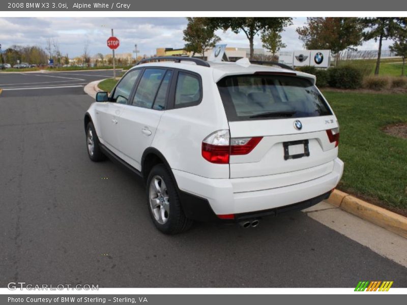Alpine White / Grey 2008 BMW X3 3.0si