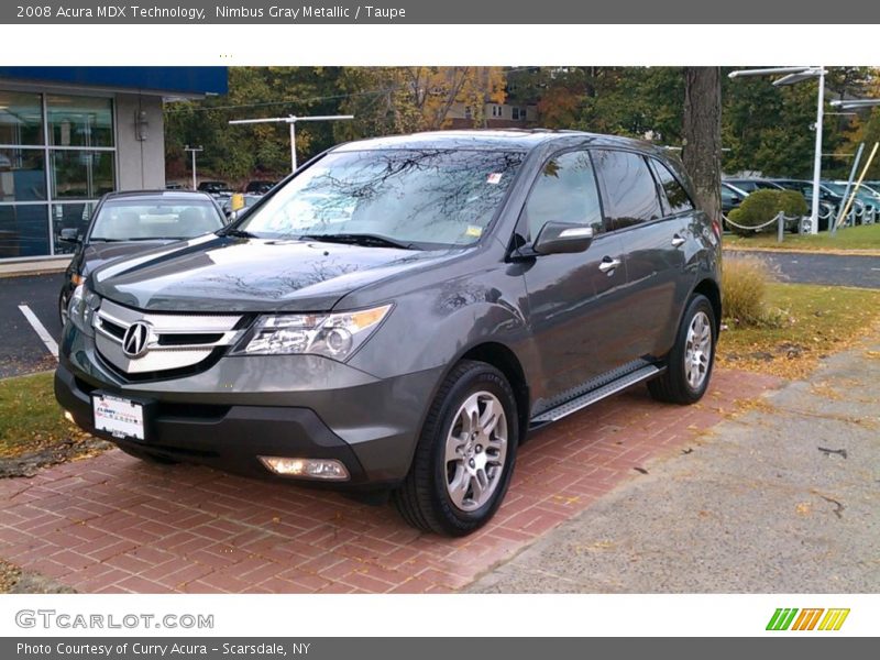 Nimbus Gray Metallic / Taupe 2008 Acura MDX Technology
