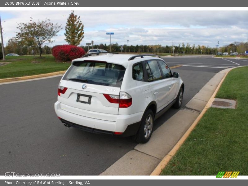 Alpine White / Grey 2008 BMW X3 3.0si