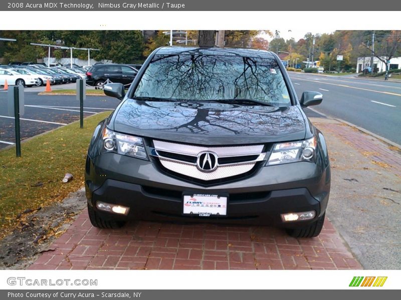 Nimbus Gray Metallic / Taupe 2008 Acura MDX Technology