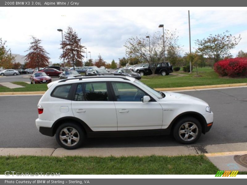Alpine White / Grey 2008 BMW X3 3.0si