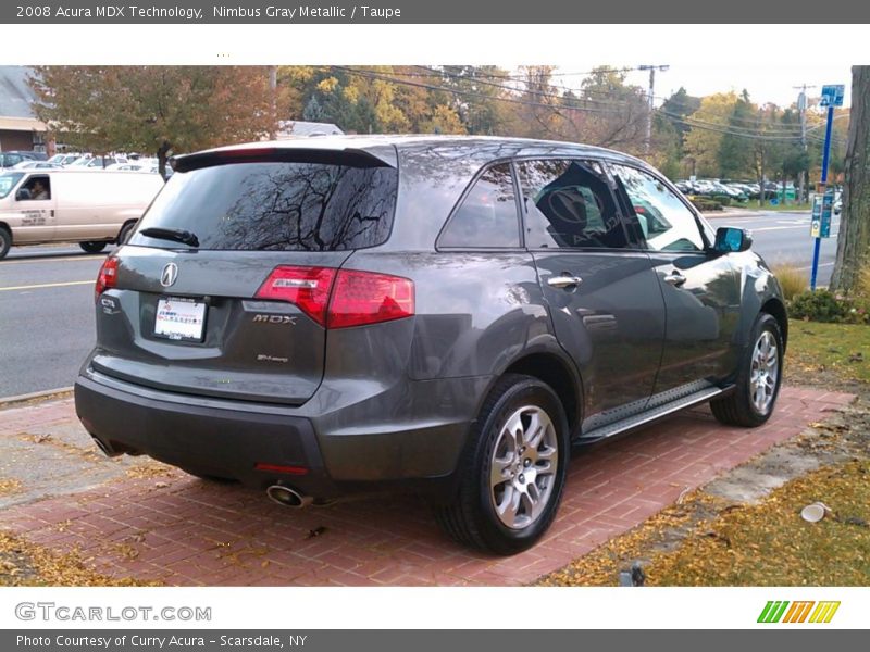 Nimbus Gray Metallic / Taupe 2008 Acura MDX Technology