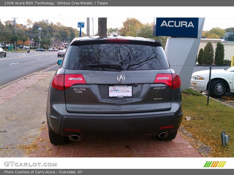 Nimbus Gray Metallic / Taupe 2008 Acura MDX Technology