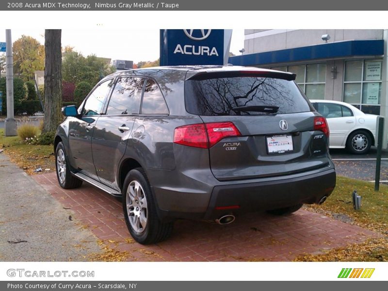 Nimbus Gray Metallic / Taupe 2008 Acura MDX Technology