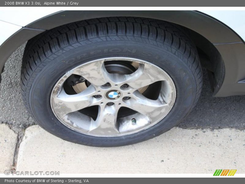 Alpine White / Grey 2008 BMW X3 3.0si