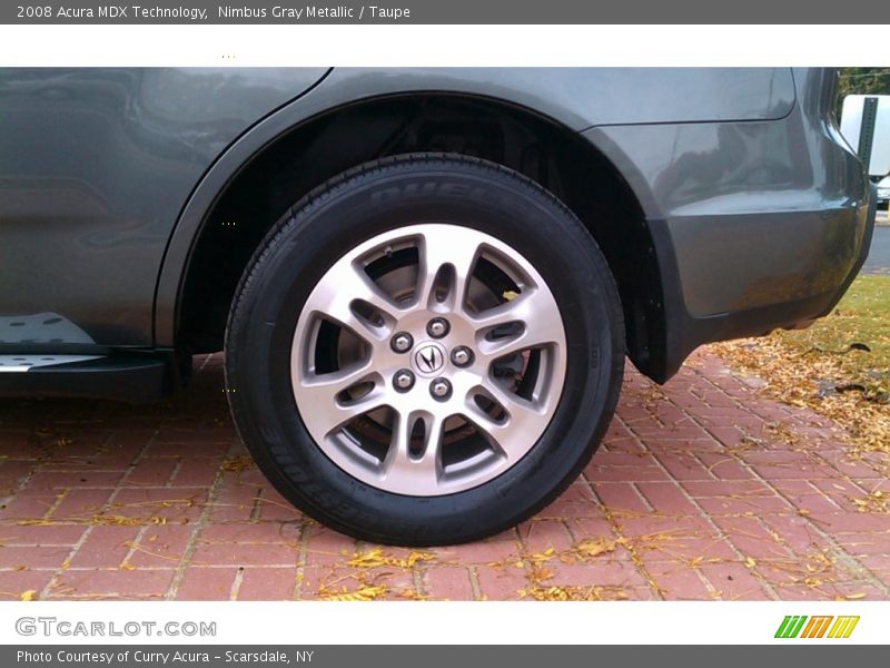 Nimbus Gray Metallic / Taupe 2008 Acura MDX Technology