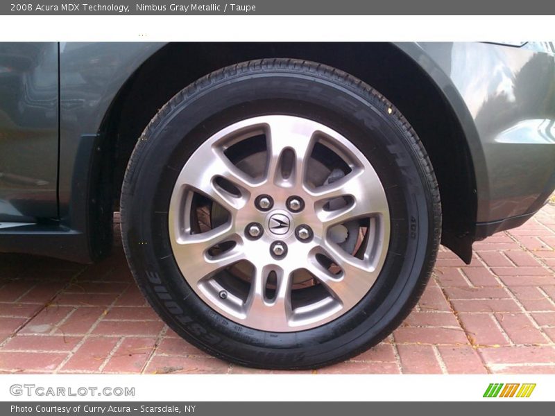 Nimbus Gray Metallic / Taupe 2008 Acura MDX Technology