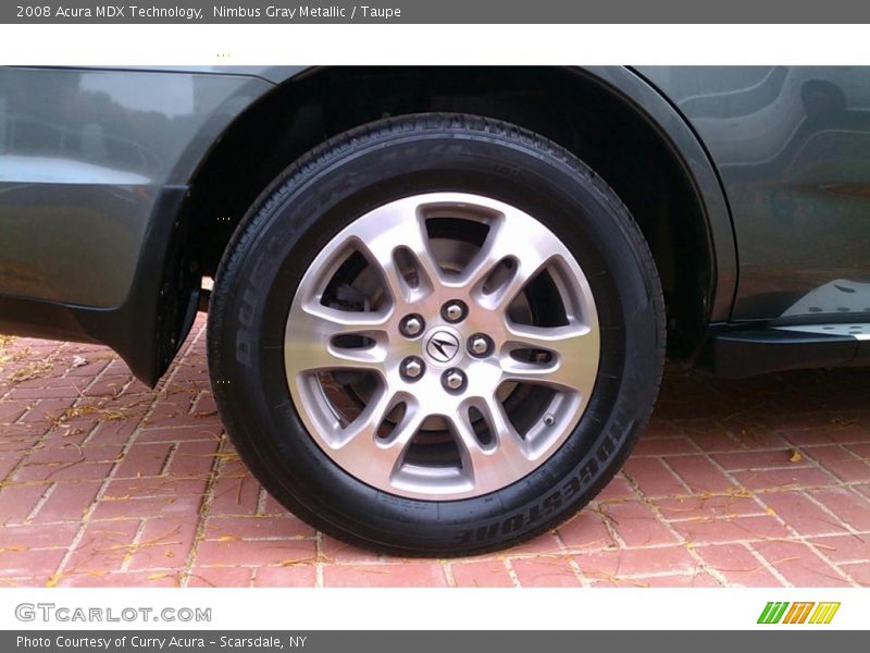Nimbus Gray Metallic / Taupe 2008 Acura MDX Technology