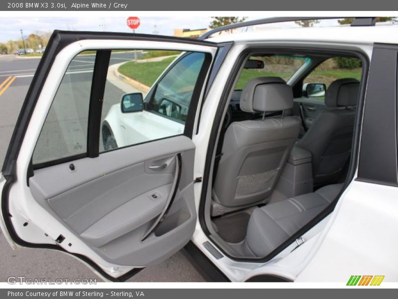 Alpine White / Grey 2008 BMW X3 3.0si