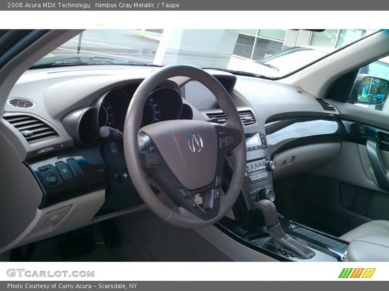Nimbus Gray Metallic / Taupe 2008 Acura MDX Technology