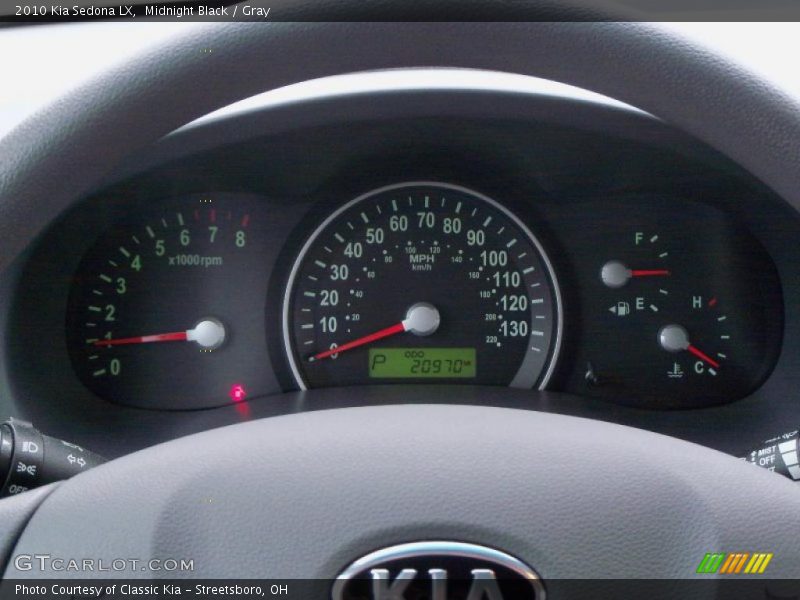 Midnight Black / Gray 2010 Kia Sedona LX