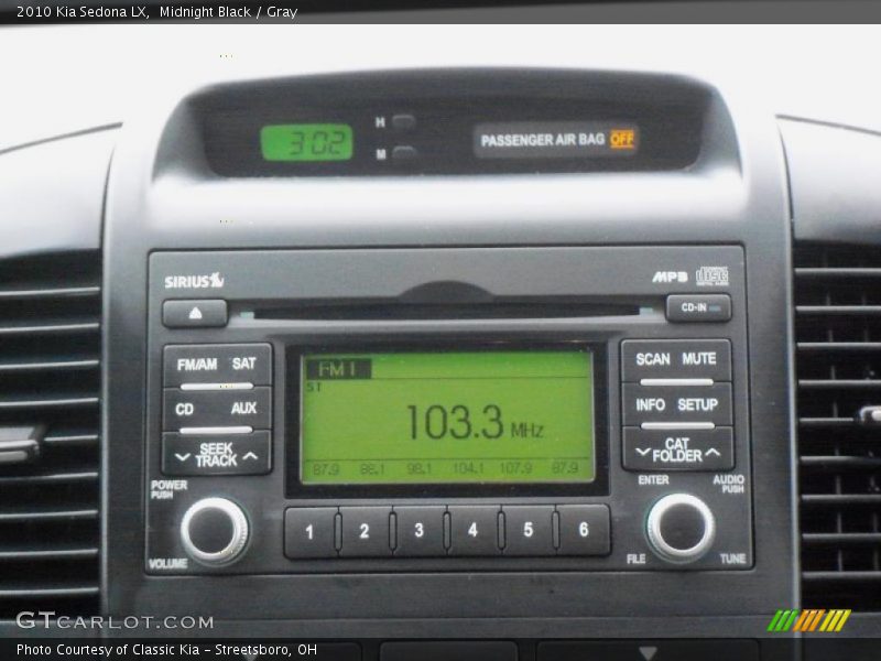 Midnight Black / Gray 2010 Kia Sedona LX