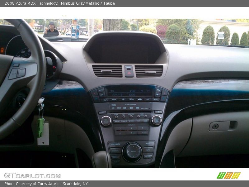 Nimbus Gray Metallic / Taupe 2008 Acura MDX Technology