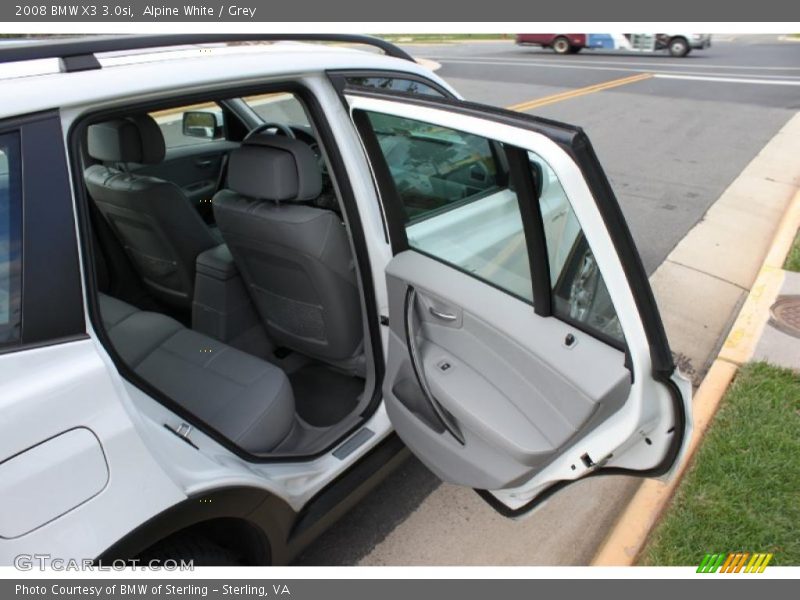 Alpine White / Grey 2008 BMW X3 3.0si