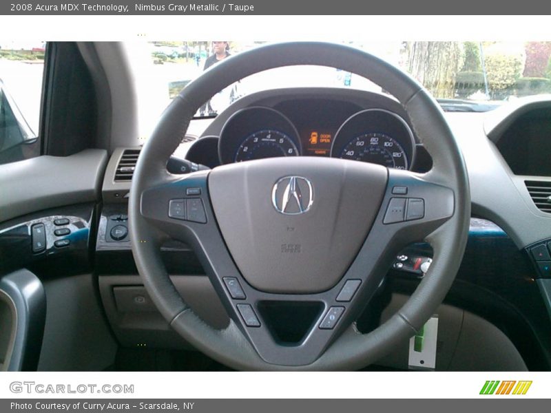 Nimbus Gray Metallic / Taupe 2008 Acura MDX Technology
