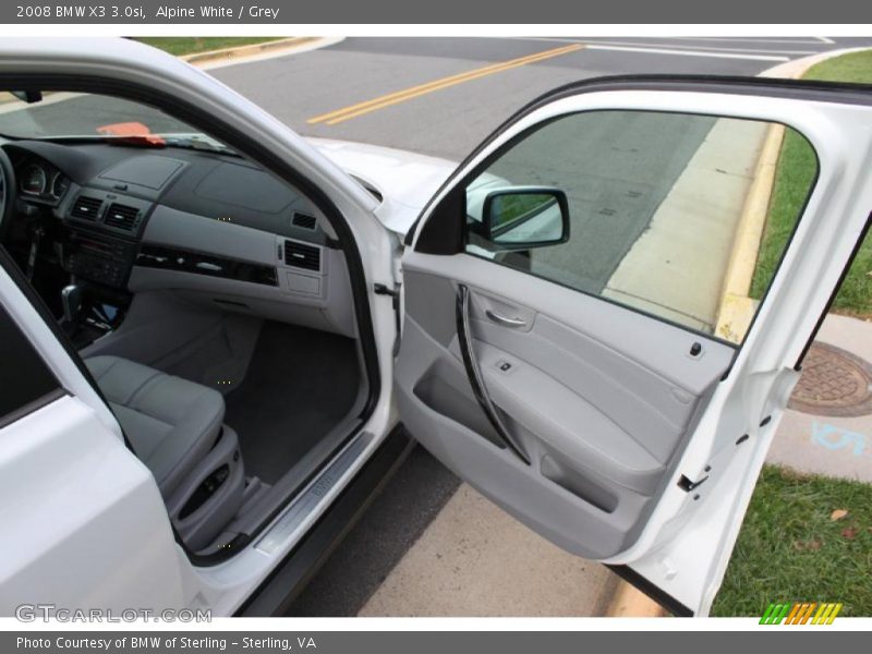 Alpine White / Grey 2008 BMW X3 3.0si