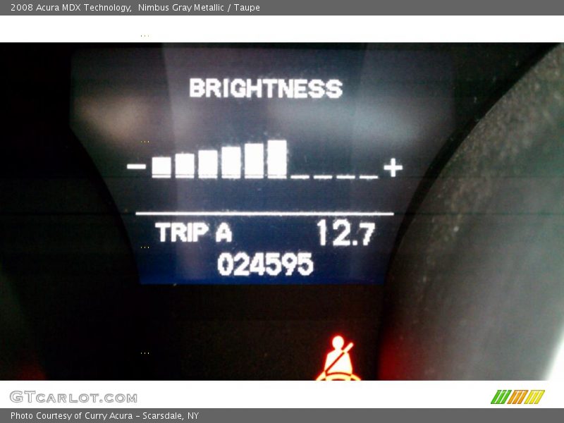 Nimbus Gray Metallic / Taupe 2008 Acura MDX Technology