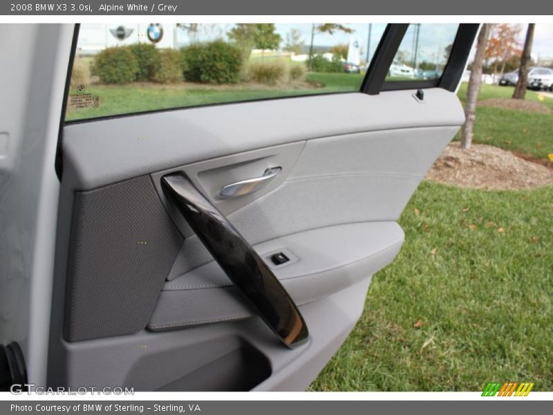 Alpine White / Grey 2008 BMW X3 3.0si