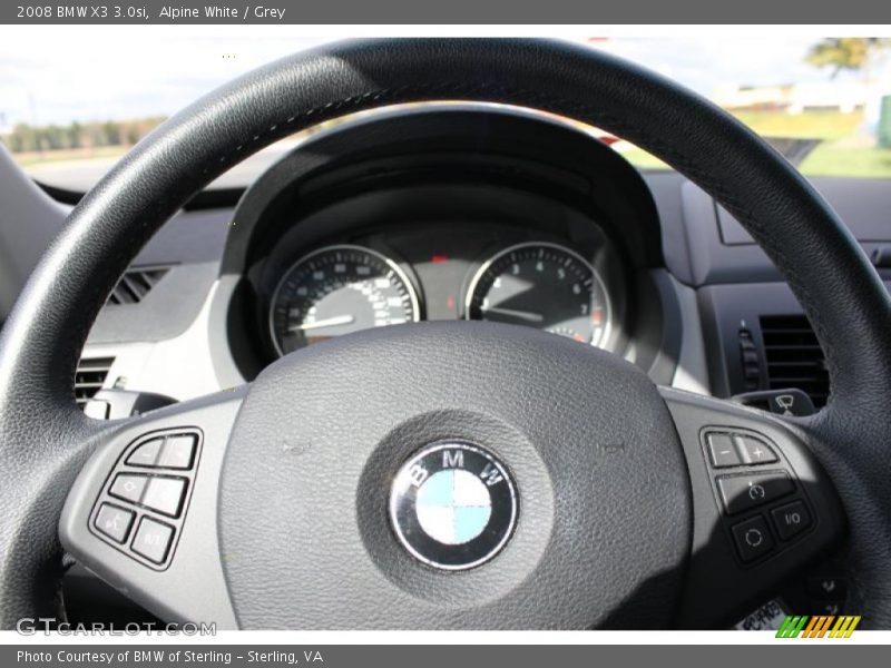 Alpine White / Grey 2008 BMW X3 3.0si