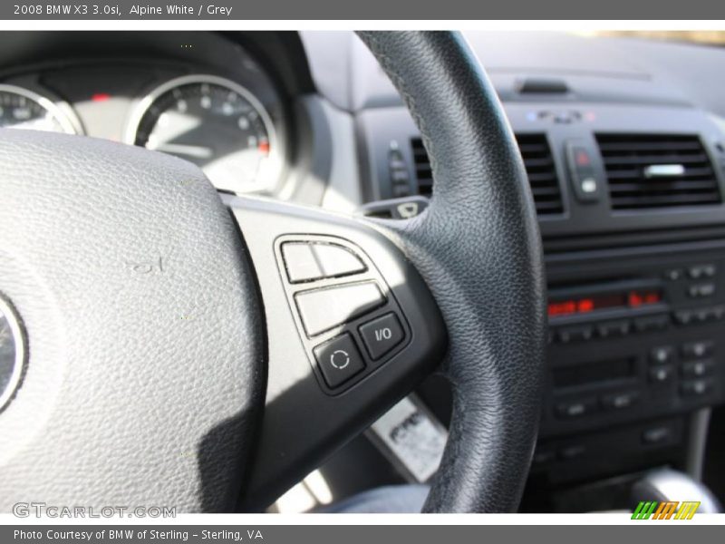 Alpine White / Grey 2008 BMW X3 3.0si