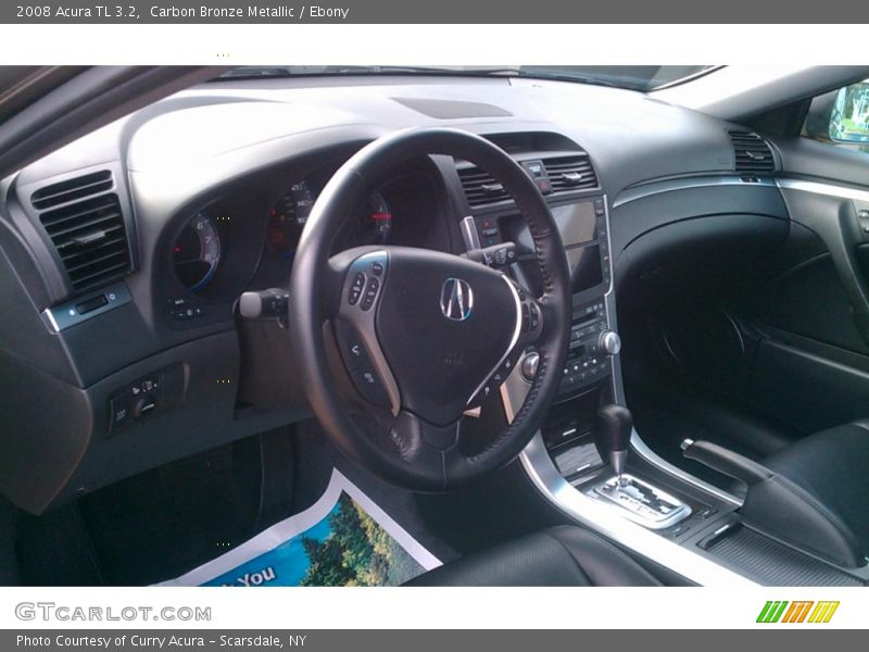 Carbon Bronze Metallic / Ebony 2008 Acura TL 3.2