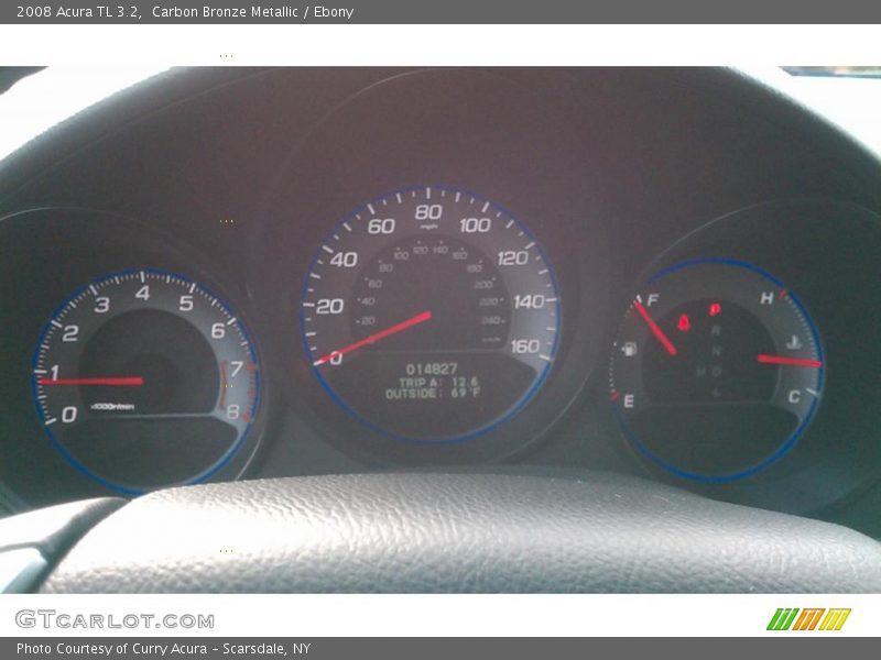 Carbon Bronze Metallic / Ebony 2008 Acura TL 3.2