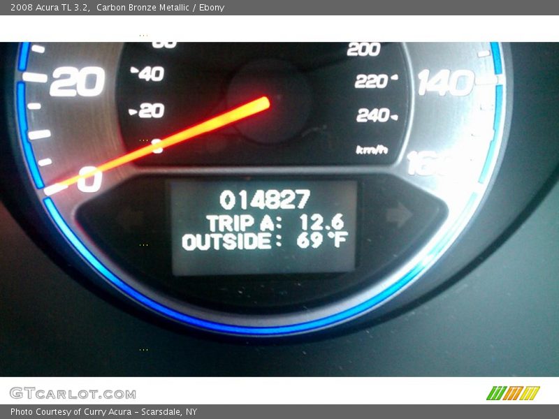 Carbon Bronze Metallic / Ebony 2008 Acura TL 3.2
