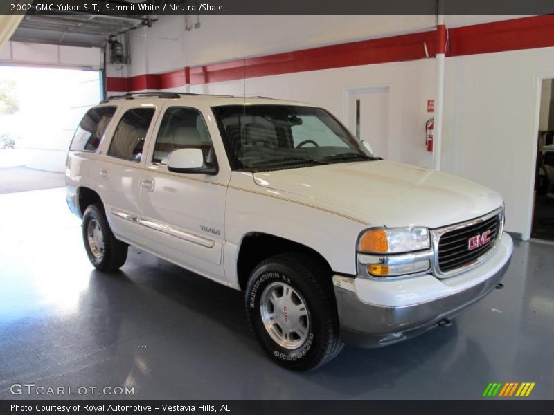 Summit White / Neutral/Shale 2002 GMC Yukon SLT