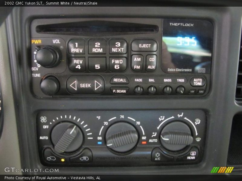 Controls of 2002 Yukon SLT