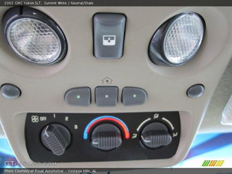 Controls of 2002 Yukon SLT
