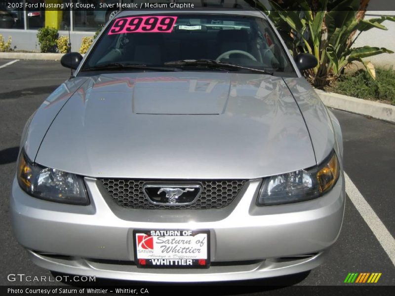 Silver Metallic / Medium Graphite 2003 Ford Mustang V6 Coupe
