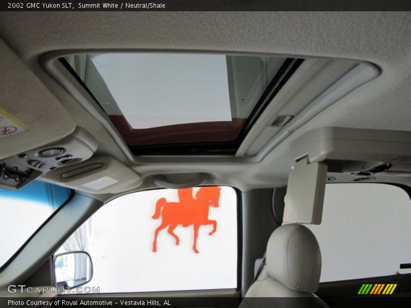 Sunroof of 2002 Yukon SLT