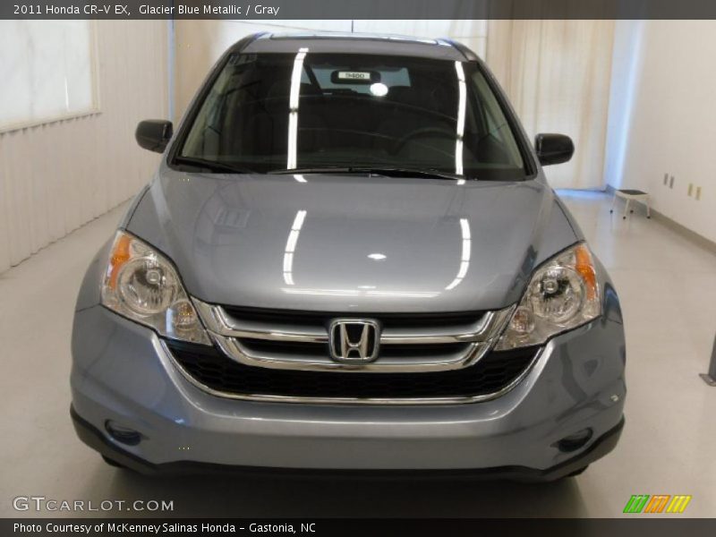 Glacier Blue Metallic / Gray 2011 Honda CR-V EX