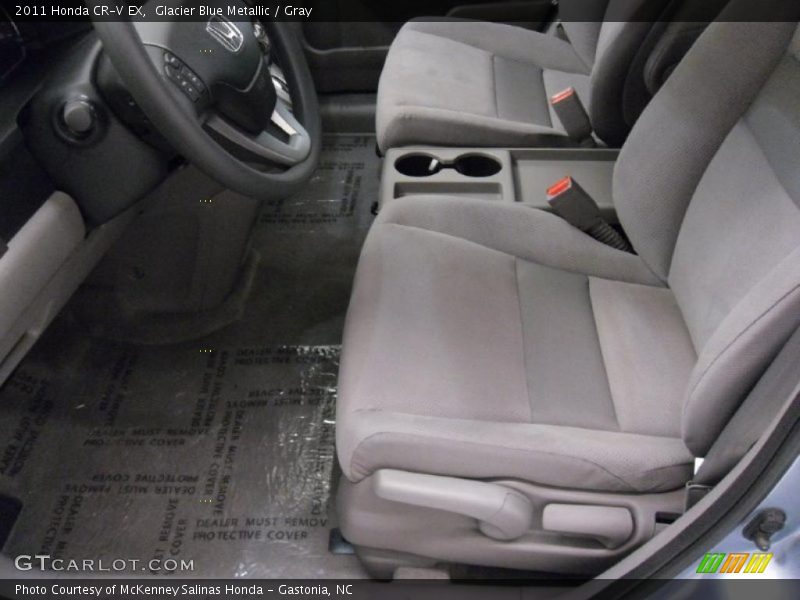 Glacier Blue Metallic / Gray 2011 Honda CR-V EX