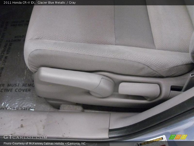 Glacier Blue Metallic / Gray 2011 Honda CR-V EX