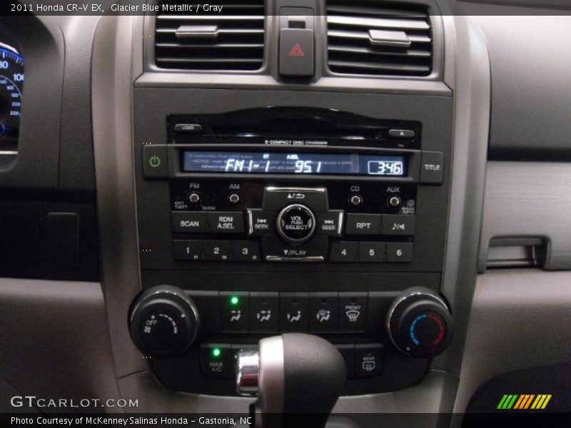 Glacier Blue Metallic / Gray 2011 Honda CR-V EX
