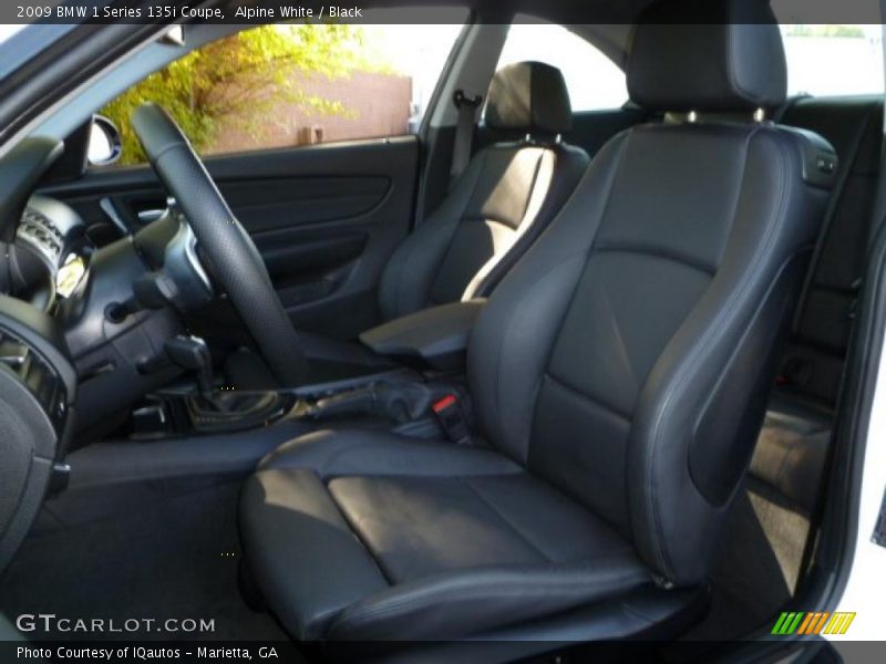  2009 1 Series 135i Coupe Black Interior