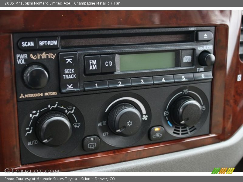 Controls of 2005 Montero Limited 4x4