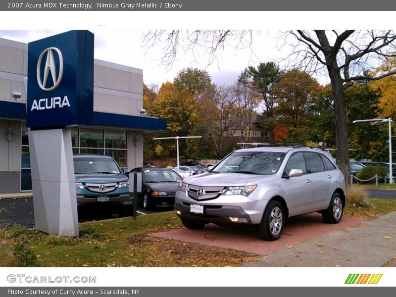 Nimbus Gray Metallic / Ebony 2007 Acura MDX Technology