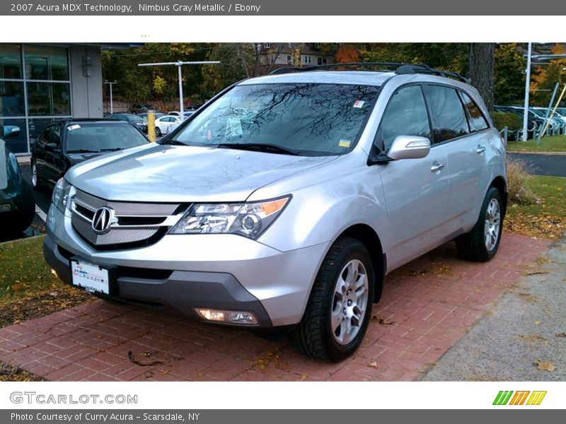Nimbus Gray Metallic / Ebony 2007 Acura MDX Technology