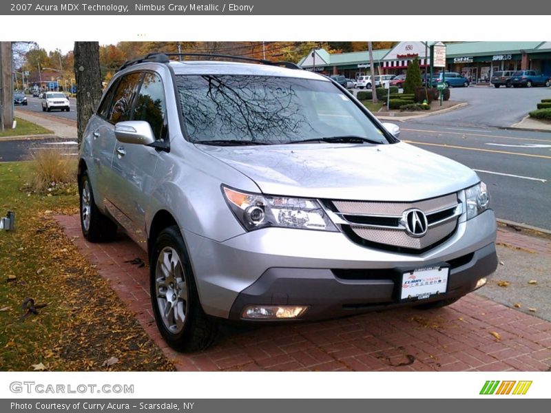 Nimbus Gray Metallic / Ebony 2007 Acura MDX Technology