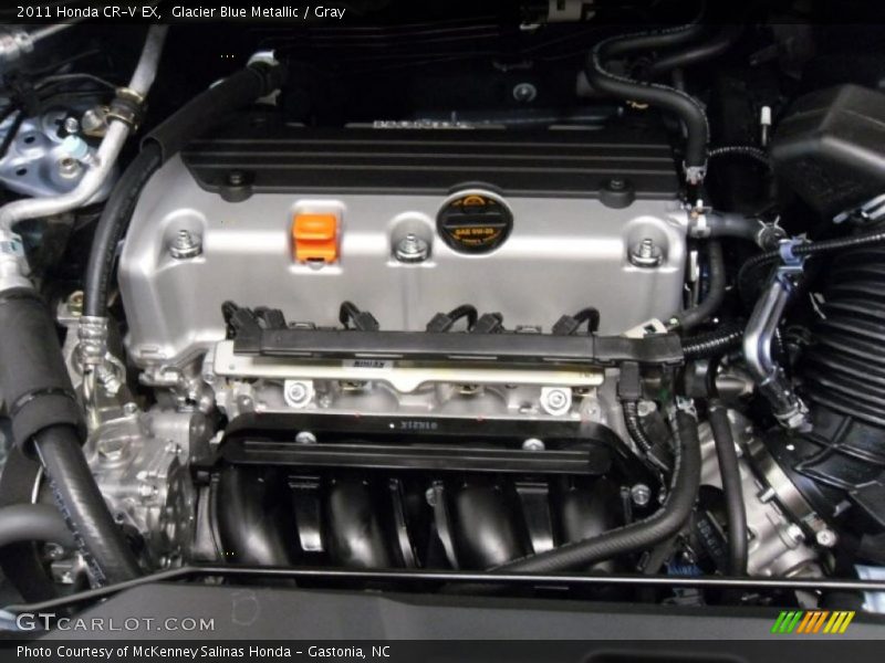 Glacier Blue Metallic / Gray 2011 Honda CR-V EX